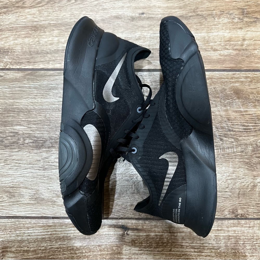 Nike Training SuperRep Go Size 8.5 Black Iron Grey Mens Sneakers Shoes - Picture 4 of 16